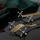 Knife Fork Chopstick Holder Metal Plum Shape Chopstick Pillow Stainless Stee SUM