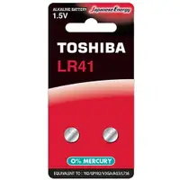 在飛比找樂天市場購物網優惠-【東芝Toshiba】LR41鈕扣型192鹼性電池2粒裝(1