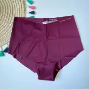 Victoria's Secret Sexy Illusions Midi Brief Panty Maroon Medium NEW