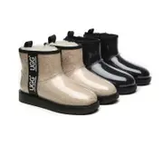 AUSTRALIAN SHEPHERD® UGG Boots Women Clear Waterproof Shearling Coated Classic - Black / AU Ladies 5 / AU Men 3 / EU 36