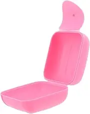 KOMBIUDA Box Cups Feminine Care Storage Bins with Lids Keys Holder Pouch Small Items Organizer Travel Period Pouch Keys Holder Container Period Holder Plastic Pink re-usable