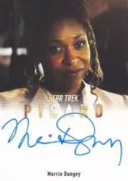 Star Trek Picard Full Bleed Autograph Trading Card A24 signed by Merrin Dungey