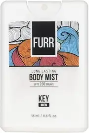 [FURR] Body Mist Key | Men’s Perfume | Long Lasting Musky Fragrance | Up To 230 Sprays | Pocket Perfume | 18ml