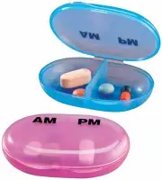 Apex Pocket Med Pack Compact Size For AM PM Ultimate Travel Pill Case Pack of 6