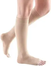 mediven Comfort for Women, 15-20 mmHg, Calf High Compression Stockings, Open Toe