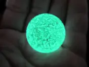 25mm GLOW IN THE DARK SHOOTER Glass Mib Marbles ball Large 1"