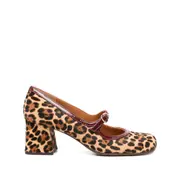[Chie Mihara] Chie Mihara 60mm Leopard-print Block-heel Pumps 37 IT BROWN
