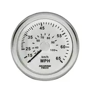 [LatestBuy] 12/24V Land Marine Speedo (0-65mph) - White