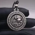 999 Fine Silver Pendant Women Men Gold-fish Rotatable Blessing Pendant