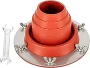 Ｂｅｓｇａ Hot Tent Stove Jack Fireproof Protection Ring Tent Protector Round Base Pipe Vent Roofing Pipe Flashing for Garages Workshops