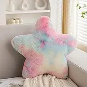 Star Pillows，Decorative Star Shaped Throw Pillow，Cute Room Decor，Bedroom Home Decor，15.7 inch，Plush Star Pillow (Colorful 15.7 in)