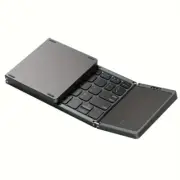 Wireless Foldable Space Saving Rechargeable Keyboard With Touchpad Cool Tech