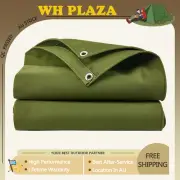 3.7Mx6.1M Army Canvas Tarp Tarpaulin Water Sun Proof Washable Boat Car Cover AU