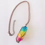 Hot Stone Crystal Pillar Tree Of Life Pendant In Europe And America