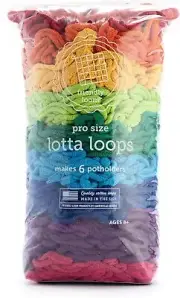 10” Lotta Loops PRO Weaving Kit - Make 6 Colorful Cotton Potholders at Home