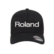 Roland Logo Embroidered Flexfit Hat Flat and Curved