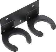 Housoutil Microphone Wall Hook Bracket Durable Metal Mic Holder for Conference Ktv Home and Church Multipurpose Design with Stable Support for Handheld Wireless Mics