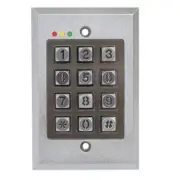 Dolphin Stand Alone 1000 User Single Gang Flush Mount Exterior Keypad Metal Keys