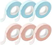 TEAONE Lash Tape, 6 Roll Eyelash Extensions Tape for Eyelash Extension Supplies (9m/9.84yd)