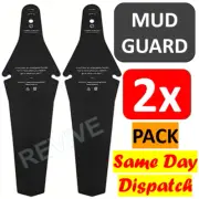 2 Pack Bike Ass Saver Bicycle Rear Fender Mudguard Mud Guard Road MTB AU - Black