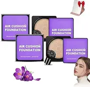 Serentia Elixir+ Cream, Instant Glow, Serenita Korean BB Cream, Air Cushion CC Mushroom Head Liquid Foundation, Waterproof Oil Control Moisturizing Matte Concealer(2pcs Natural color)