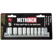 Metrinch Socket Set - 1/4 Inch Drive, 9 Piece - MET-0220