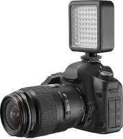 NEW Insignia NS-DVL64C1 Universal 64-LED On-Camera Video Light hot shoe mount