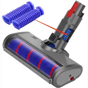 適用Dyson fluffy 戴森 吸塵器 藍色軟管 V6/7/8/10/11/15 電動軟絨地板刷軟管 藍色軟管零件