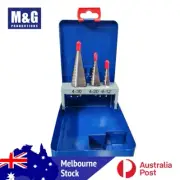 HSS M2 Straight Flute 3 Pcs/Set Step Drills Set 4-30mm