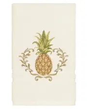 Linum Home Textiles Welcome Turkish Cotton Embellished Hand Towel