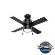 Hunter 42" Beck Ceiling Fan w/ LED Light & Pull Chain Modern Farmhouse Surespeed