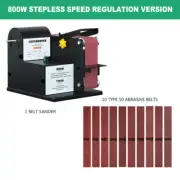 220V 800W Electric Belt Sander 5*65cm Belt Sanding Machine Metal Polishing