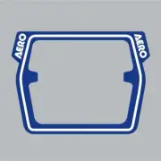 AERO - Mesh Raceplate DECAL ONLY - BLUE - old school bmx