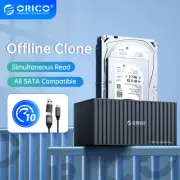 ORICO 10Gbps Duplicator for 2.5/ 3.5 SSD HDD USB C to SATA Hard Drive Dock 36TB