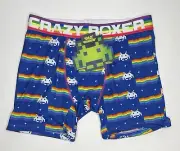 CRAZY BOXER Space Invaders Retro Rainbow Briefs Underwear Medium M Video Game
