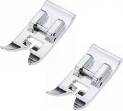 TFBOY 2pcs Zig Zag, Straight Stitch Foot Snap On Foot Sewing Machine Presser Foot Will Fit Singer, Brother, Janome, Toyota, Etc Domestic Sewing Machines