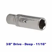 Kincrome K26075 - LOK-ON Deep Socket 11/16" 3/8" Drive