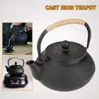 1.8L Gas Stove Heatable Cast Iron Tea Kettle Teapot Comes W/Strainer GIFT