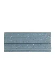 Jimmy Choo Sweetie Foldover-Top Clutch Bag One size Light Blue