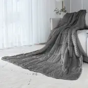Reversible Weighted Blanket for All Season, Luxury Velvet, Warm and Cool, Adu...