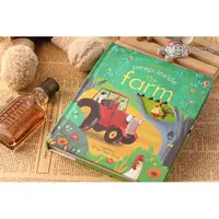 在飛比找蝦皮購物優惠-Usborne Peep Inside the farm 認