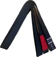 [OSS Combat Sports] OSS - Brazilian Jiu-Jitsu Belt 100% Cotton Durable BJJ Belt IBJJF Approved Adult’s Size (Black, A1), Black