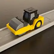 Yellow Compactor Roller NEW Road To Gold Driven Battat Pocket Micro Toy Car