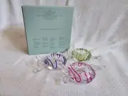 Vintage PartyLite P8994 “Jollyville Tealight Trio” Candle Holders - Original Box