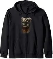 [STAR WARS] Ewok Big Face Portrait Zip Hoodie