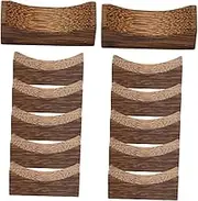 Ciieeo 1set Wooden Cutlery Rest Japanese Style Vintage Chopstick Holder for Dinnerware Elegant Tableware Stand Present for Home Cafe Restaurant Decor 12pcs