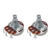 2 Pieces B250K Potentiometer Pot Replacement for Electric Bass/ Guitar