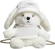 [yuksok] Plush Shoulder Bag Comfortable Funny Shoulder Purse for Daily Use Outdoor Casual