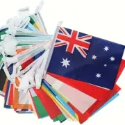 Country World Flag String Banner 100 Countries Hanging Flags Decor School Events