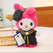 Hello Kitty My Melody Graduation Plush Stuffed Animal Free Shipping